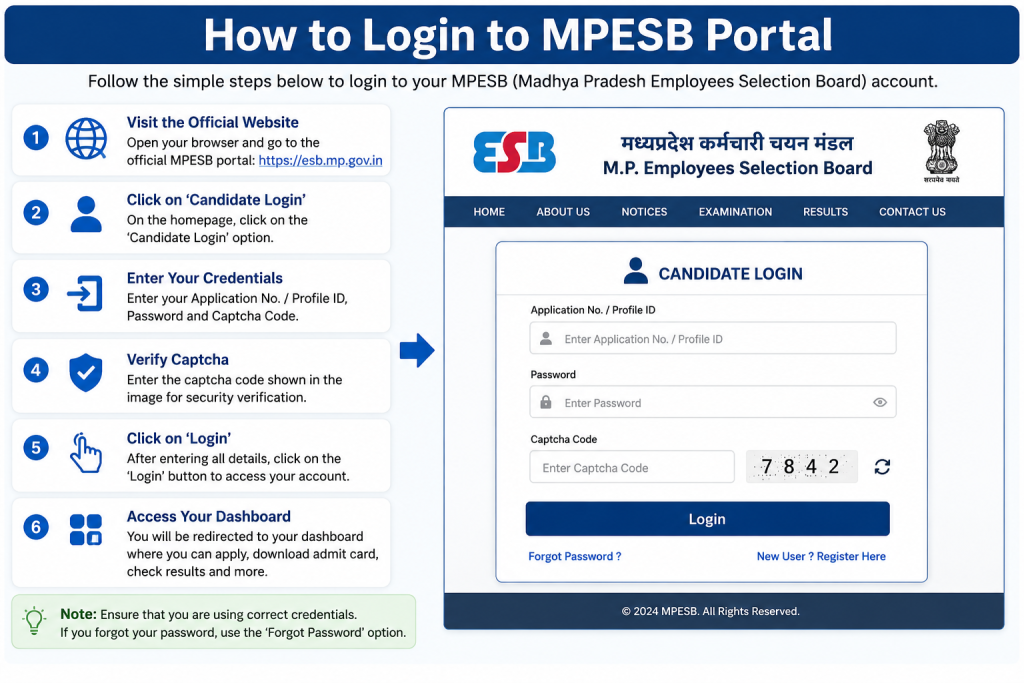 How to Login to MPESB Portal